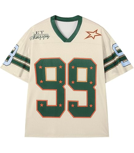 SOLY HUX Mens Jersey Y2k Baggy Shirts Graphic Tees Oversized
